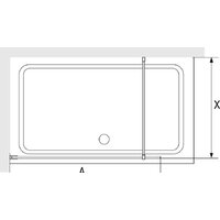 Душевая стенка RGW WA-012-B 35101290-84 90 (черный/прозрачное стекло) - Превью изображения №2 — Интернет-магазин samo.by