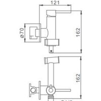 Гигиенический душ FRAP F7507 - Превью изображения №2 — Интернет-магазин samo.by