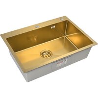 Кухонная мойка ARFEKA ECO AR 700*500 GOLD PVD NANO DECOR - Превью изображения №3 — Интернет-магазин samo.by