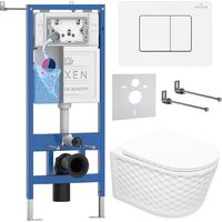 Roxen Vine Tornado в комплекте с инсталляцией StounFix Dual Fresh 6 в 1 868568 (кнопка: белый глянцевая)