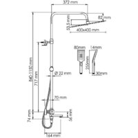 Душевая система  Wasserkraft A199.119.126.010.CH Thermo - Превью изображения №3 — Интернет-магазин samo.by