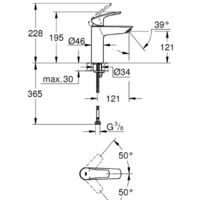 Смеситель Grohe Eurosmart 23324003 - Превью изображения №4 — Интернет-магазин samo.by