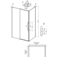 Душевой уголок Grossman Galaxy 130x80x195 120.K33.01.1380.21.00 (черный матовый/прозрачное стекло) - Превью изображения №19 — Интернет-магазин samo.by