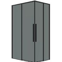 Душевая дверь Grossman Galaxy 90x195 1/2.K33.01.90.21.10 (черный матовый/тонированное стекло) - Превью изображения №2 — Интернет-магазин samo.by