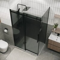 Душевой уголок Grossman Classic 110x100x195 120.K33.04.1110.21.10 (черный матовый/стекло тонированное) - Превью изображения №8 — Интернет-магазин samo.by