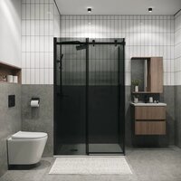 Душевой уголок Grossman Classic 110x100x195 120.K33.04.1110.21.10 (черный матовый/стекло тонированное) - Превью изображения №6 — Интернет-магазин samo.by