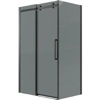 Grossman Classic 110x100x195 120.K33.04.1110.21.10 (черный матовый/стекло тонированное)