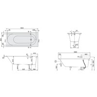 Ванна Villeroy & Boch Oberon 160x75 UBQ160OBE2V - Превью изображения №2 — Интернет-магазин samo.by