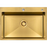 Кухонная мойка ARFEKA ECO AR 700*500 GOLD PVD NANO - Превью изображения №4 — Интернет-магазин samo.by