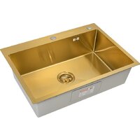 Кухонная мойка ARFEKA ECO AR 700*500 GOLD PVD NANO - Превью изображения №3 — Интернет-магазин samo.by