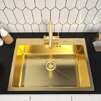 Кухонная мойка ARFEKA ECO AR 700*500 GOLD PVD NANO - Превью изображения №2 — Интернет-магазин samo.by
