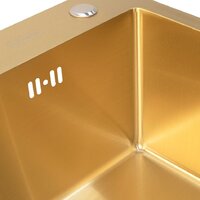 Кухонная мойка ARFEKA ECO AR 700*500 GOLD PVD NANO - Превью изображения №5 — Интернет-магазин samo.by