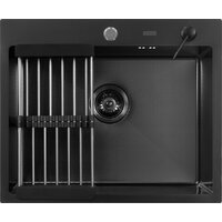 Кухонная мойка ARFEKA ECO AR мойка 600*500, коландер, дозатор Black Decor - Превью изображения №3 — Интернет-магазин samo.by