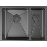 Кухонная мойка ZorG Zerox 58-2 U / IF-R PVD Gunblack - Превью изображения №3 — Интернет-магазин samo.by
