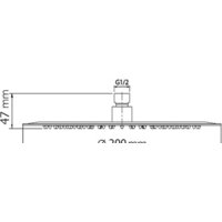 Верхний душ WeltWasser HS 20R - Превью изображения №2 — Интернет-магазин samo.by