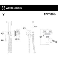 Гигиенический душ Whitecross SYSYBI2CR (хром) - Превью изображения №3 — Интернет-магазин samo.by
