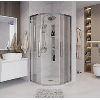 Душевой уголок Grossman Cosmo 100x100x195 301.K33.02.1010.10.00 (хром/прозрачное стекло) - Превью изображения №8 — Интернет-магазин samo.by