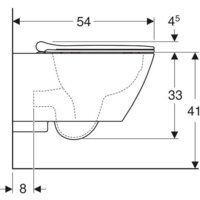 Унитаз подвесной Geberit Smyle Square Rimfree 500.685.01.1 - Превью изображения №5 — Интернет-магазин samo.by