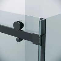 Душевой уголок Grossman Classic 110x100x195 120.K33.04.1110.21.00 (черный матовый/стекло прозрачное) - Превью изображения №3 — Интернет-магазин samo.by