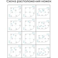 Душевой поддон RGW ST/R-G 90x90 - Превью изображения №4 — Интернет-магазин samo.by