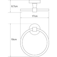 Держатель для полотенца Wasserkraft Isen K-4060 - Превью изображения №3 — Интернет-магазин samo.by