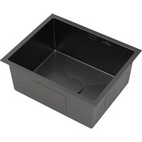 Кухонная мойка Roxen Uno 560210-54B под столешницу графит (ролл-мат, дозатор, сифон) - Превью изображения №8 — Интернет-магазин samo.by
