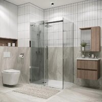 Душевой уголок Grossman Classic 100x80x195 120.K33.04.1080.10.00 (хром/прозрачное стекло) - Превью изображения №8 — Интернет-магазин samo.by