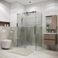 Душевой уголок Grossman Classic 100x80x195 120.K33.04.1080.10.00 (хром/прозрачное стекло) - Превью изображения №6 — Интернет-магазин samo.by