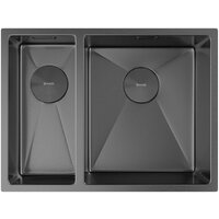 Кухонная мойка ZorG Zerox 58-2 U / IF-L PVD Gunblack - Превью изображения №3 — Интернет-магазин samo.by
