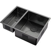 Кухонная мойка ZorG Zerox 58-2 U / IF-L PVD Gunblack - Превью изображения №2 — Интернет-магазин samo.by