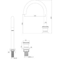 Смеситель Altrobagno Ricco 010906 Cr - Превью изображения №2 — Интернет-магазин samo.by