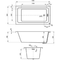 Ванна Wellsee FreeDom 2.0 150x80 233001000 (встраиваемая ванна белый глянец) - Превью изображения №8 — Интернет-магазин samo.by