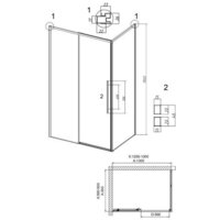 Душевой уголок Grossman Galaxy 130x90x195 120.K33.01.1390.10.02 (хром/шиншилла стекло) - Превью изображения №10 — Интернет-магазин samo.by