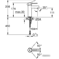 Смеситель Grohe Essence New 34294001 - Превью изображения №2 — Интернет-магазин samo.by