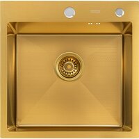 Кухонная мойка ARFEKA Eco AR 500*500 Gold PVD Nano Decor - Превью изображения №2 — Интернет-магазин samo.by
