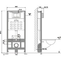 Инсталляция для унитаза Roxen StounFix Dual Fresh 966767 - Превью изображения №10 — Интернет-магазин samo.by