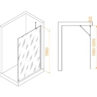 Душевая стенка RGW WA-110W 351011012-15 120 (белый/прозрачное стекло) - Превью изображения №2 — Интернет-магазин samo.by