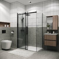 Душевой уголок Grossman Classic 100x80x195 120.K33.04.1080.21.00 (черный матовый/стекло прозрачное) - Превью изображения №4 — Интернет-магазин samo.by