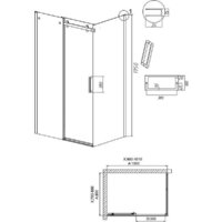 Душевой уголок Grossman Classic 100x80x195 120.K33.04.1080.21.00 (черный матовый/стекло прозрачное) - Превью изображения №10 — Интернет-магазин samo.by