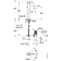 Смеситель Grohe BauClassic 32868000 - Превью изображения №2 — Интернет-магазин samo.by