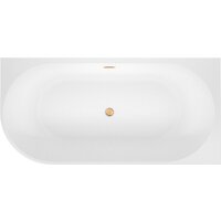 Ванна Wellsee Excellence Pro 180x80 28761204R (пристенная ванна (правая) белый глянец, экран, ножки, сифон-автомат золото) - Превью изображения №4 — Интернет-магазин samo.by