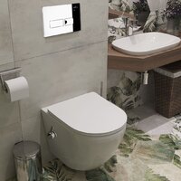 Унитаз подвесной Roxen Antares Bidet в комплекте с инсталляцией StounFix Dual Fresh 6 в 1 958812 (кнопка: хром глянец) - Превью изображения №10 — Интернет-магазин samo.by