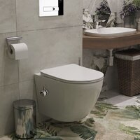Унитаз подвесной Roxen Antares Bidet в комплекте с инсталляцией StounFix Dual Fresh 6 в 1 958812 (кнопка: хром глянец) - Превью изображения №9 — Интернет-магазин samo.by