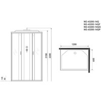 Душевая кабина Niagara NG-43285-14QG 120x80x215 - Превью изображения №4 — Интернет-магазин samo.by