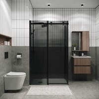 Душевой уголок Grossman Classic 100x80x195 120.K33.04.1080.21.10 (черный матовый/тонированно стекло) - Превью изображения №2 — Интернет-магазин samo.by