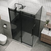 Душевой уголок Grossman Classic 100x80x195 120.K33.04.1080.21.10 (черный матовый/тонированно стекло) - Превью изображения №5 — Интернет-магазин samo.by