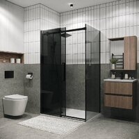 Душевой уголок Grossman Classic 100x80x195 120.K33.04.1080.21.10 (черный матовый/тонированно стекло) - Превью изображения №3 — Интернет-магазин samo.by