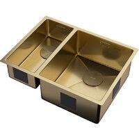 Кухонная мойка ZorG Zerox 58-2 U / IF-L PVD Gold - Превью изображения №2 — Интернет-магазин samo.by