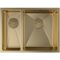 Кухонная мойка ZorG Zerox 58-2 U / IF-L PVD Gold - Превью изображения №3 — Интернет-магазин samo.by