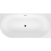 Ванна Wellsee Excellence Pro 180x80 28761203R (пристенная ванна (правая) белый глянец, экран, ножки, сифон-автомат матовый черный) - Превью изображения №4 — Интернет-магазин samo.by